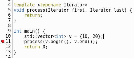 Stepping over standard library functions