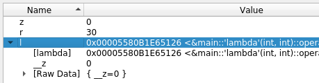 Displaying the value of a lambda expression
