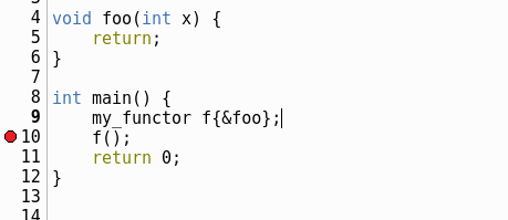 Customizing which functions to step through